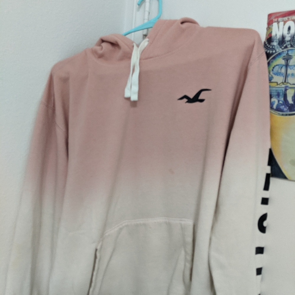 Hollister pink hoodie